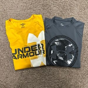 Under Armour Boys’ Short Sleeve Tech Tees, Set of 2, Size L